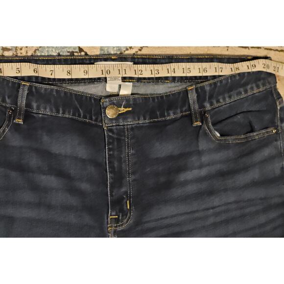Lane Bryant Flex Magic Waist Band Mid-Rise Wide Leg Denim Jeans Womens Size 22 - Picture 3 of 7